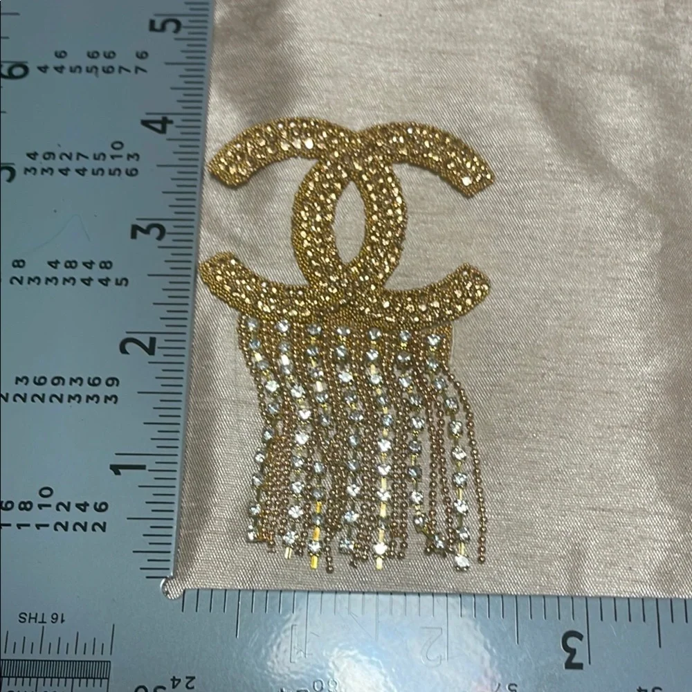 Elegant Gold and Silver iron on patch - Picture 2 of 5